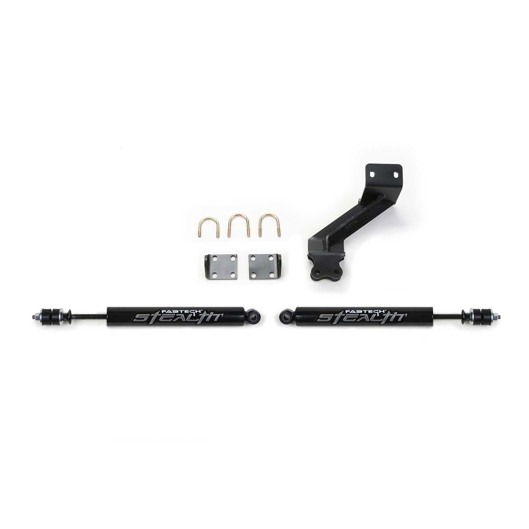 Fabtech STEALTH DUAL STEERING STAB KIT - Hellfire Offroad