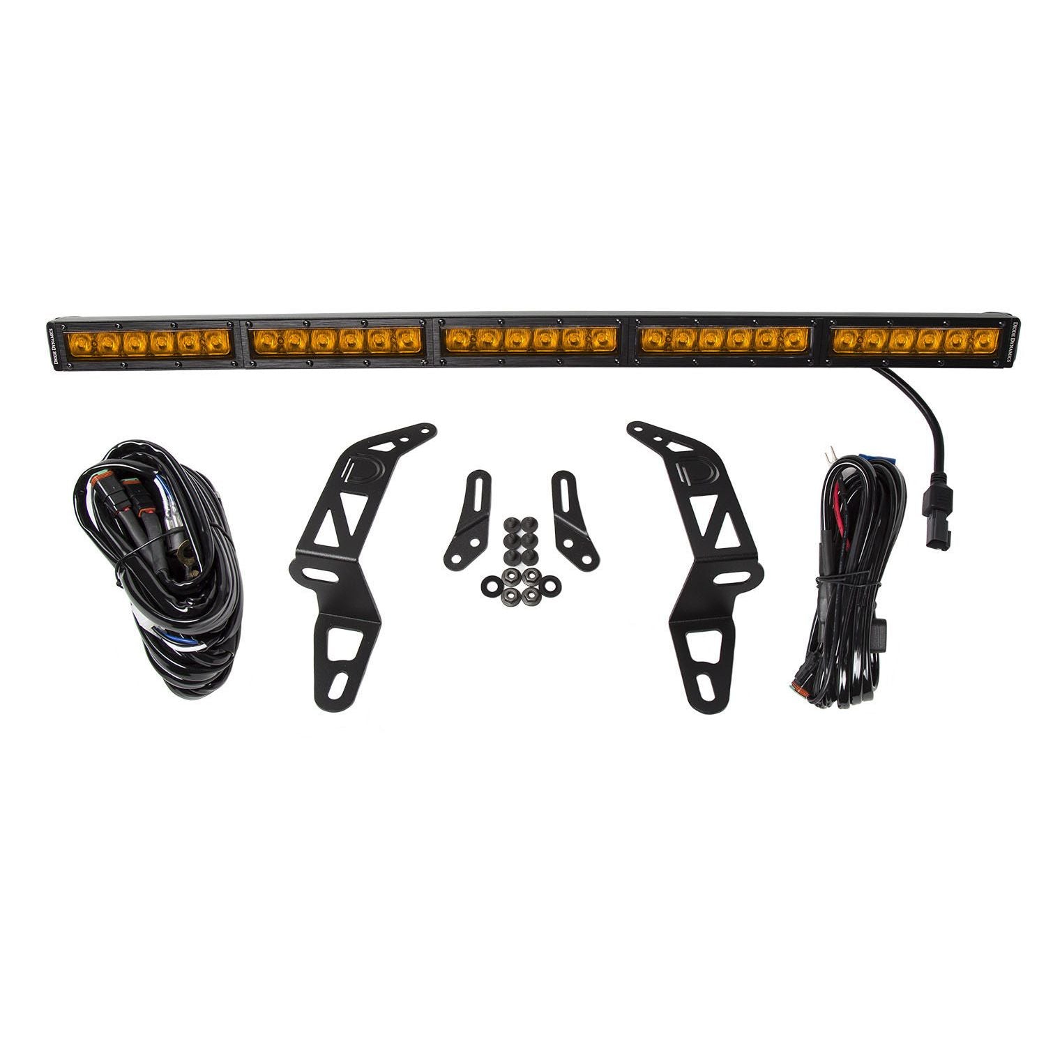 Diode Dynamics - DD6080 - Jeep 2018-2021 SS30 Bumper LED Kit Amber Driving Single