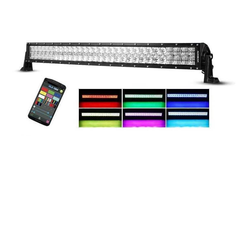 Auxbeam 42" Color Changing/RGB Combo Curved LED Light Bar 240w (5d Projector Lens) - Hellfire Offroad Lighting