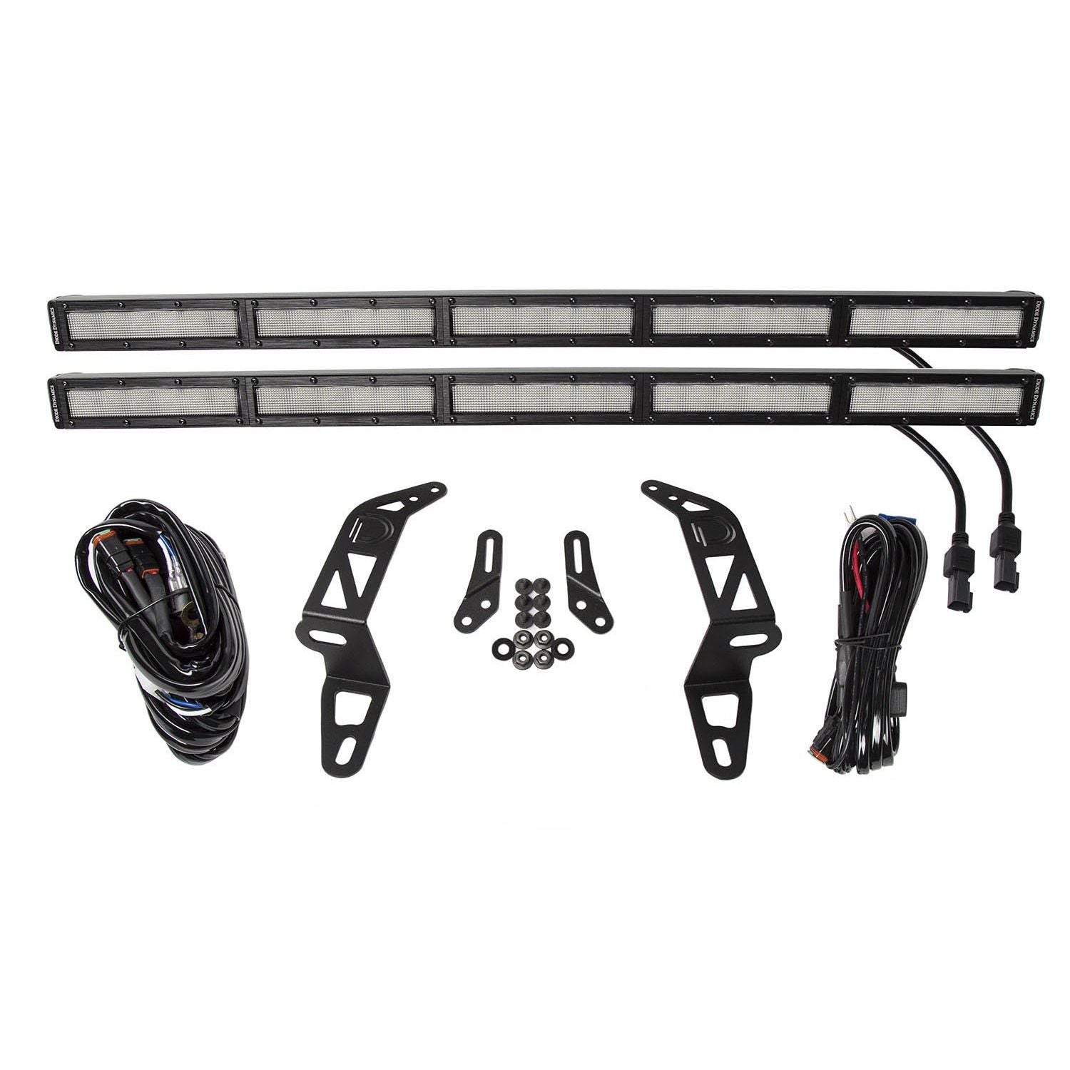 Diode Dynamics - DD6084 - Jeep 2018-2021 SS30 Bumper LED Kit White Flood Dual