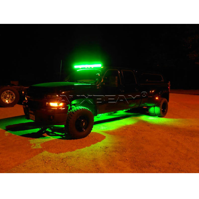 Auxbeam 52" Color Changing/RGB Combo Curved LED Light Bar 300w (5d Projector Lens) - Hellfire Offroad Lighting