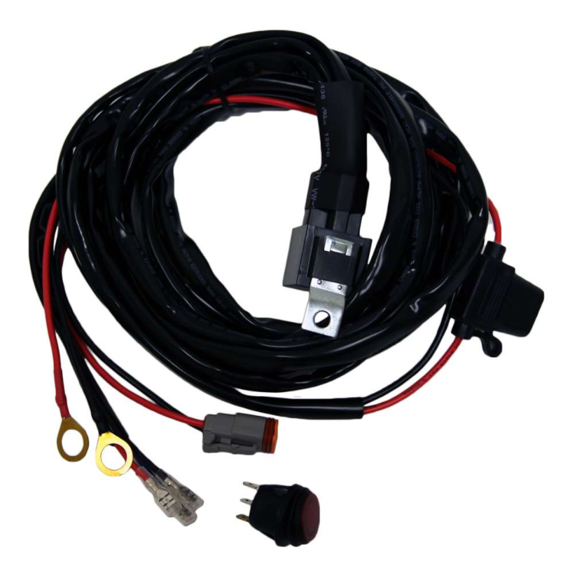 RIGID Wiring Harness- For 20"~50" SR-Series & 10"-30" E-Series Light Bars - Hellfire Offroad Lighting