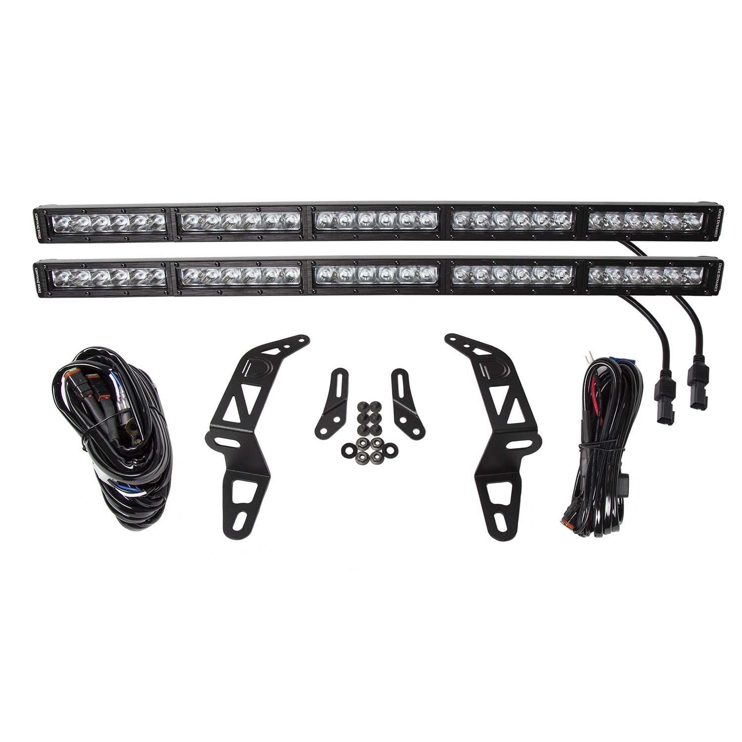 Diode Dynamics - DD6083 - Jeep 2018-2021 SS30 Bumper LED Kit White Driving Dual
