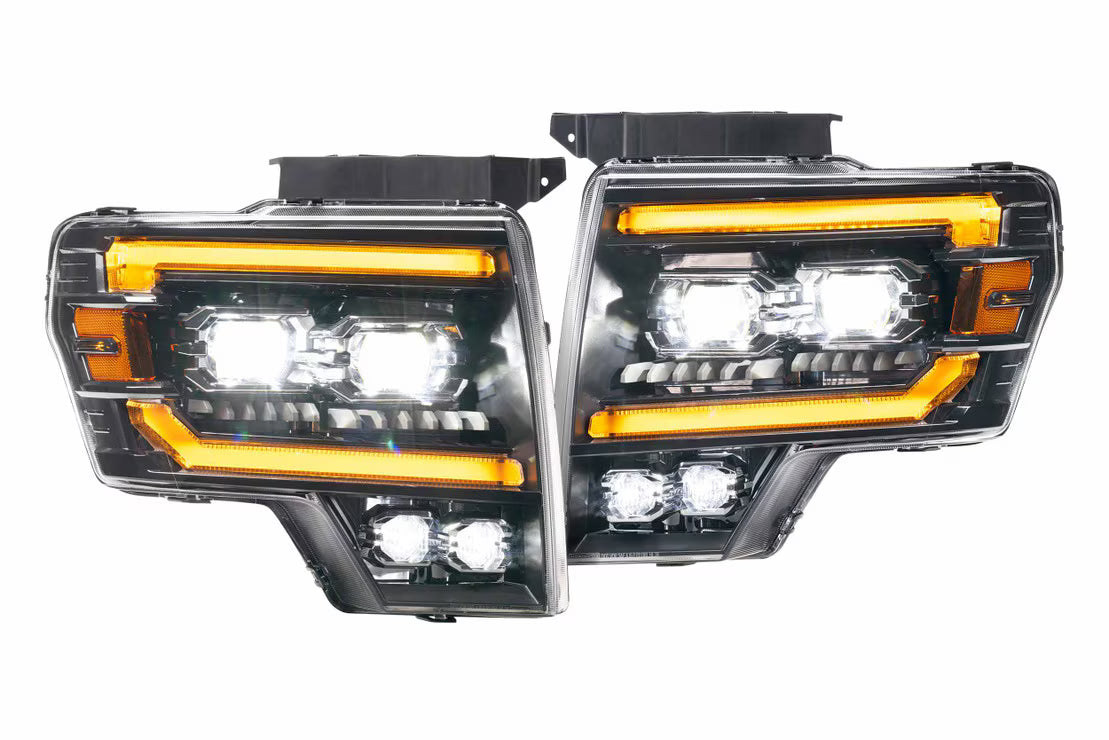 09-14 Ford F-150 XB Evo LED Headlights - Hellfire Offroad