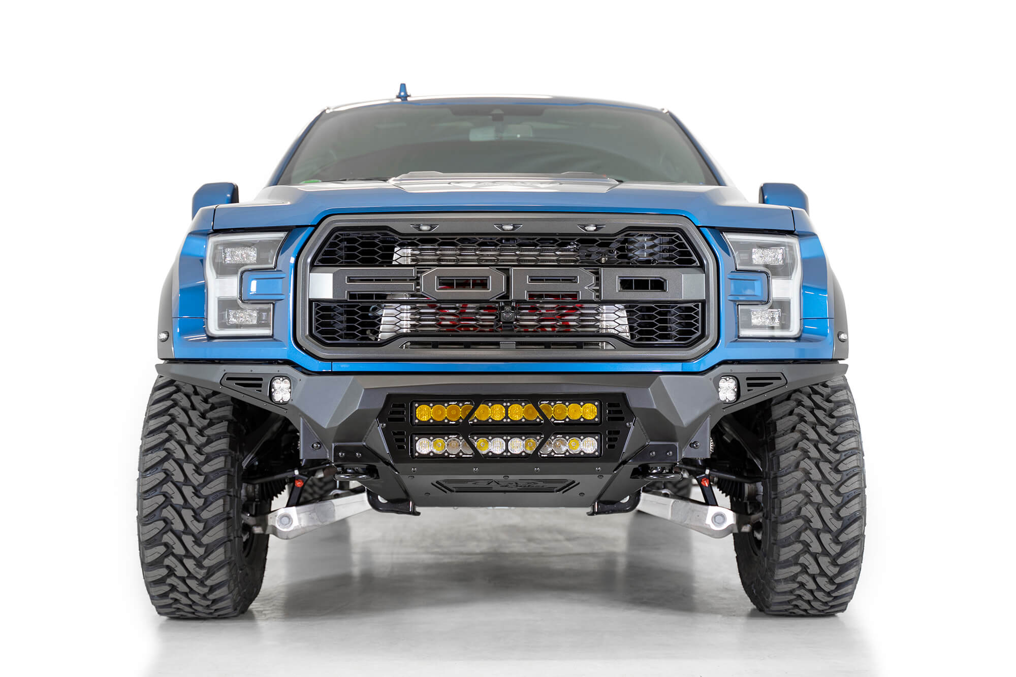 ADDICTIVE DESERT DESIGNS - 2017 - 2020 RAPTOR BOMBER FRONT BUMPER 20" LIGHTS