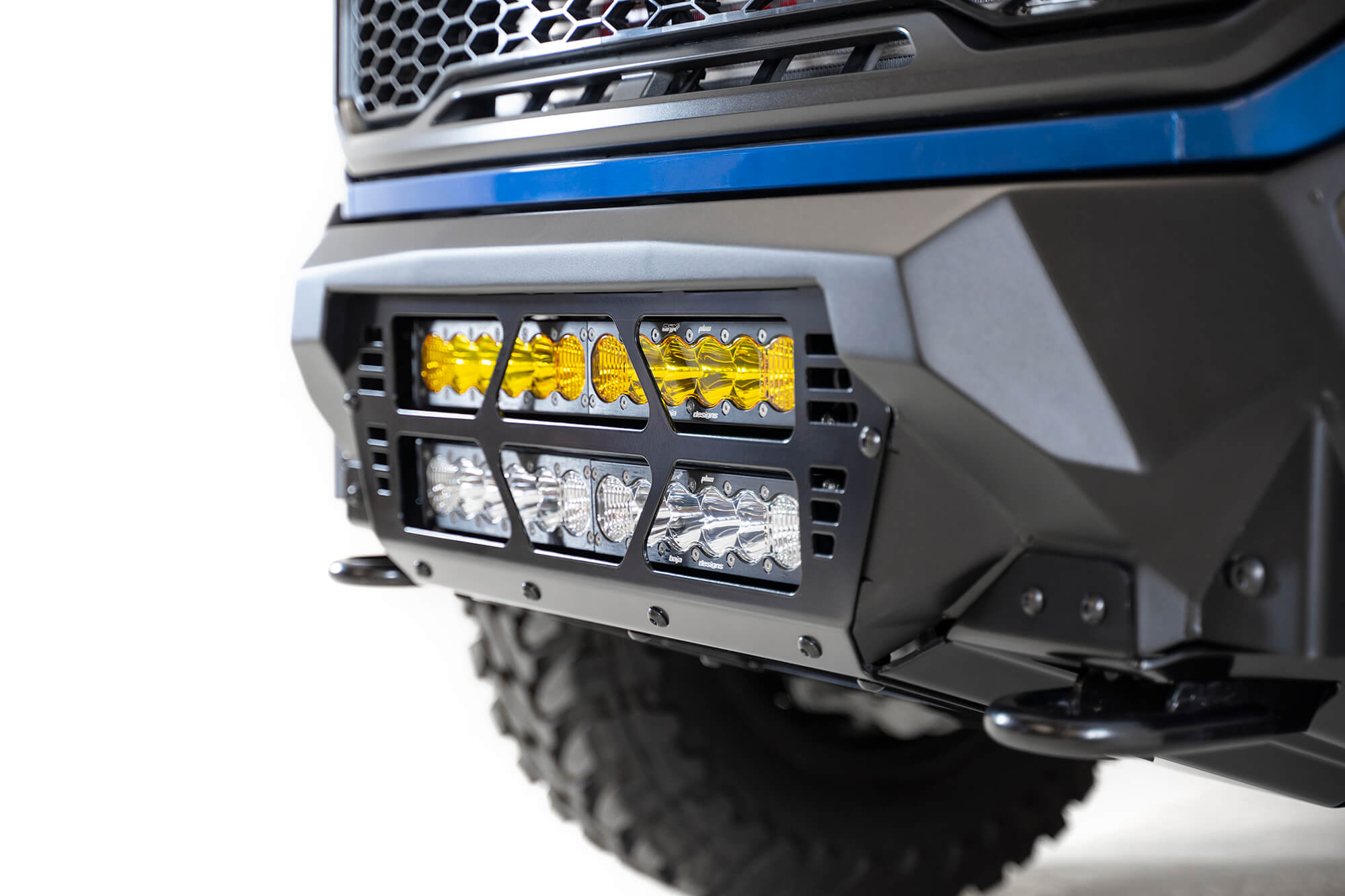 ADDICTIVE DESERT DESIGNS - 2017 - 2020 RAPTOR BOMBER FRONT BUMPER 20" LIGHTS
