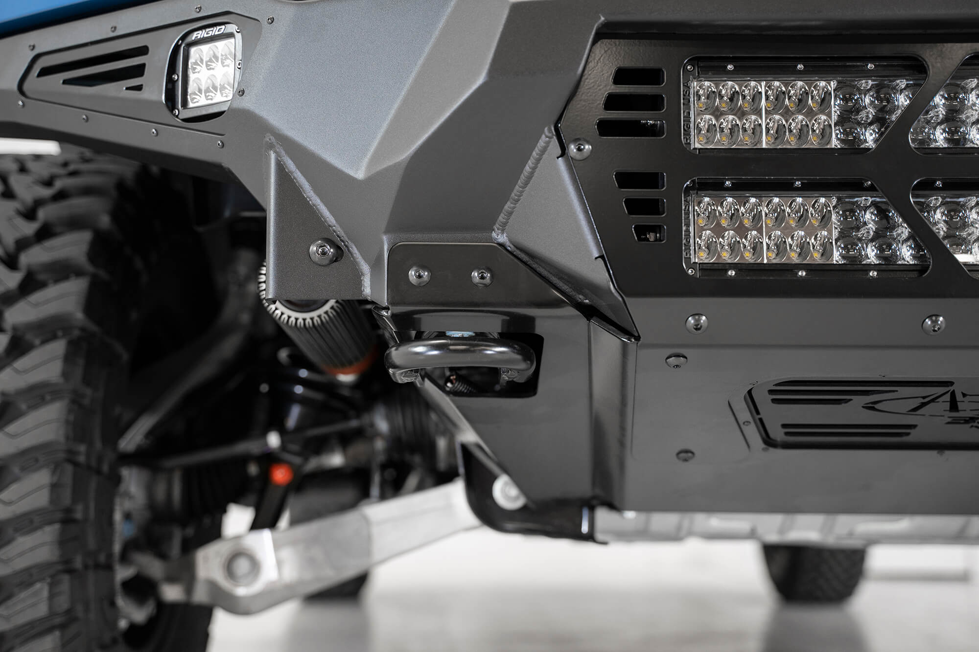 ADDICTIVE DESERT DESIGNS - 2017 - 2020 RAPTOR BOMBER FRONT BUMPER 20" LIGHTS