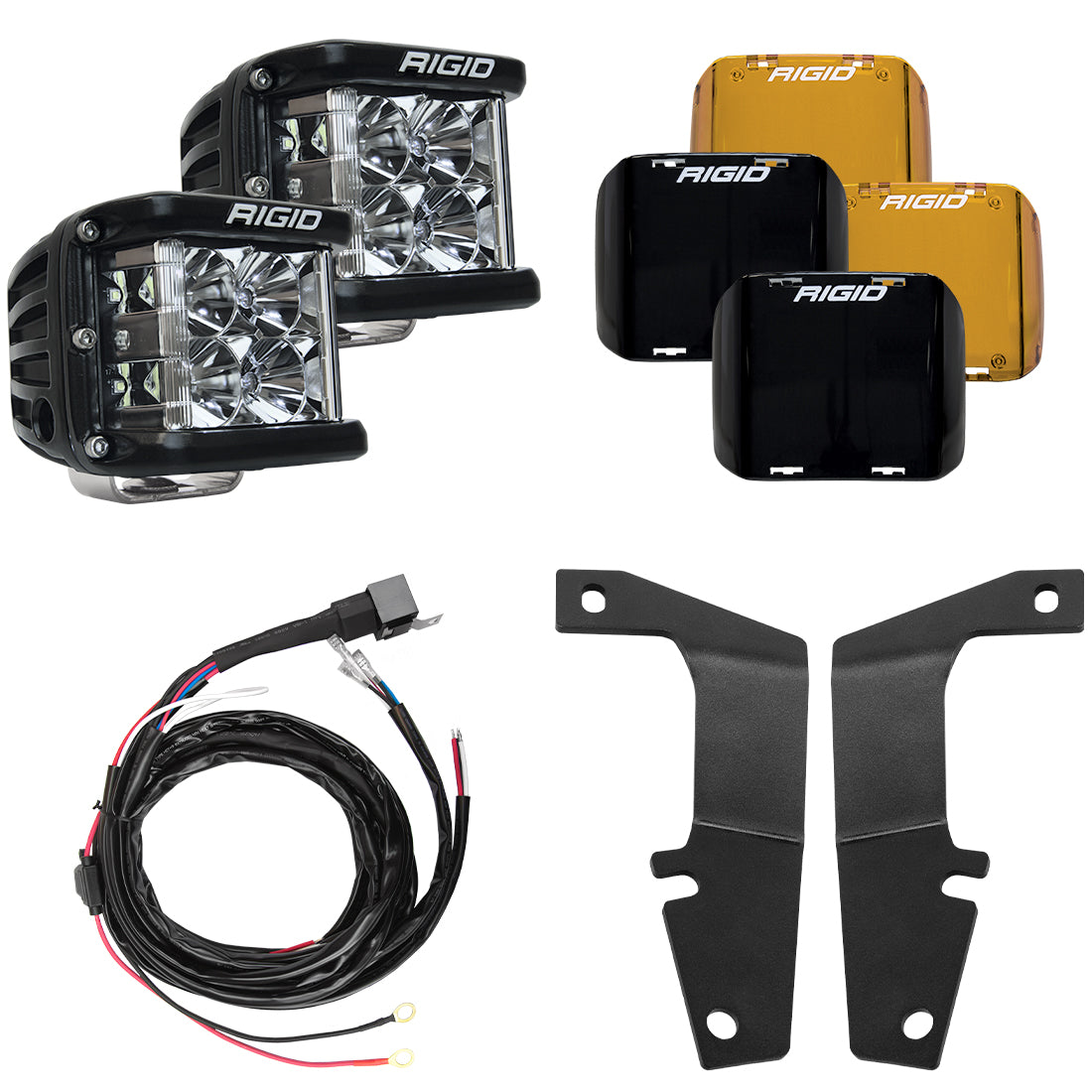 RIGID 2010-2020 Toyota 4Runner A-Pillar Light Kit Includes D-SS Flood