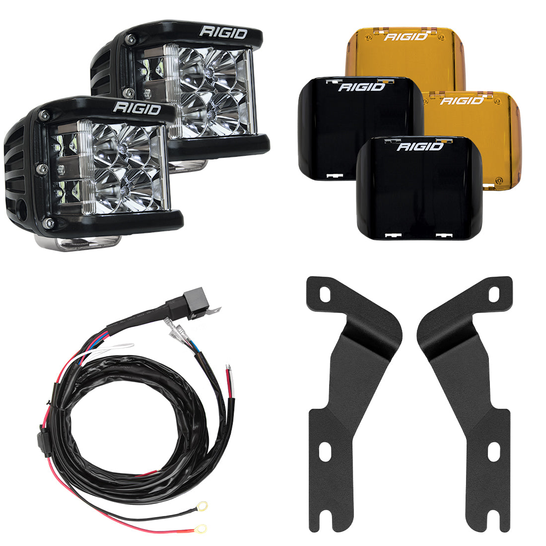 RIGID 2016-2020 Toyota Tacoma A-Pillar Light Kit Includes D-SS Flood