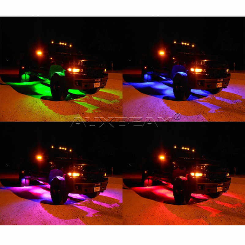 Auxbeam (8pcs/Set) Color Morph LED Rock Light RGB Light With Bluetooth Control - Hellfire Offroad Lighting