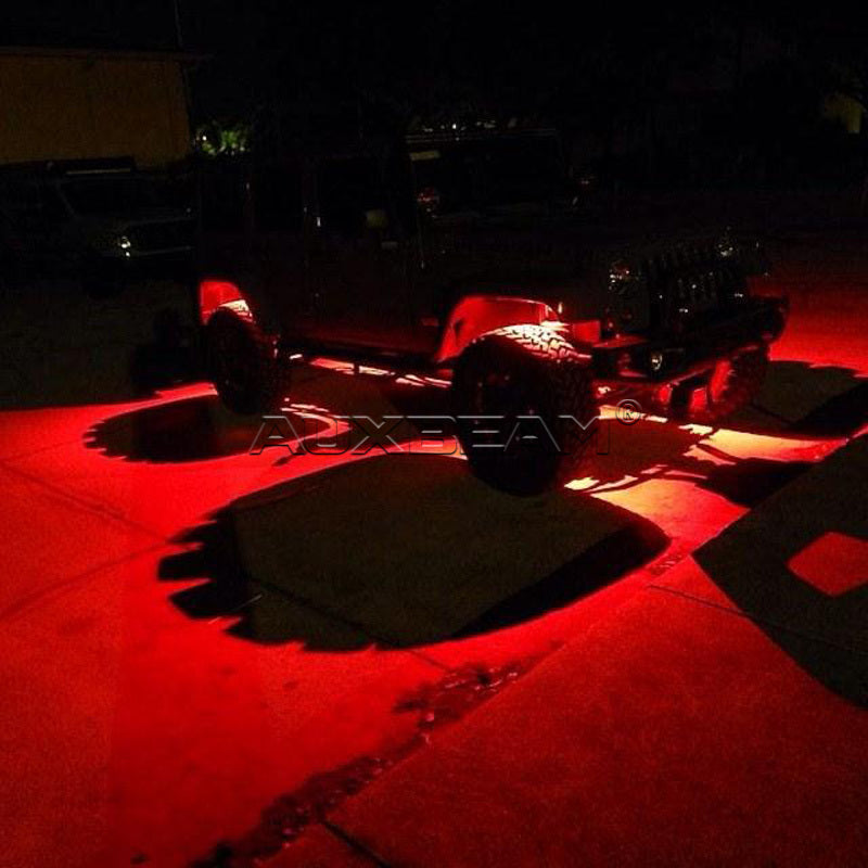 Auxbeam (8pcs/Set) Color Morph LED Rock Light RGB Light With Bluetooth Control - Hellfire Offroad Lighting