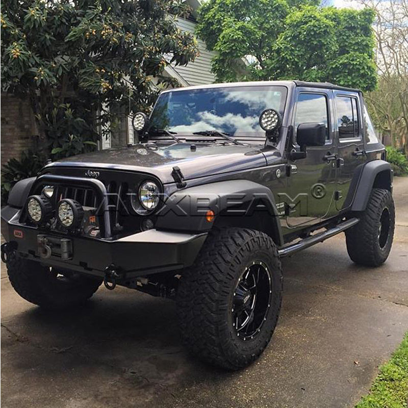 Auxbeam 7" 80w CREE Round Combo Beam Off Road Led Driving Light (2pc/Set) - Hellfire Offroad Lighting