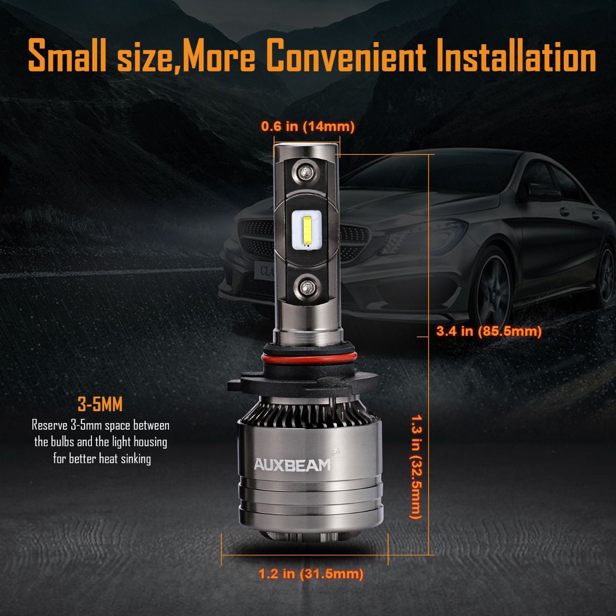 (4pcs/set) 9005+H11 T1 Series LED light Bulbs - 6500K 16000LM