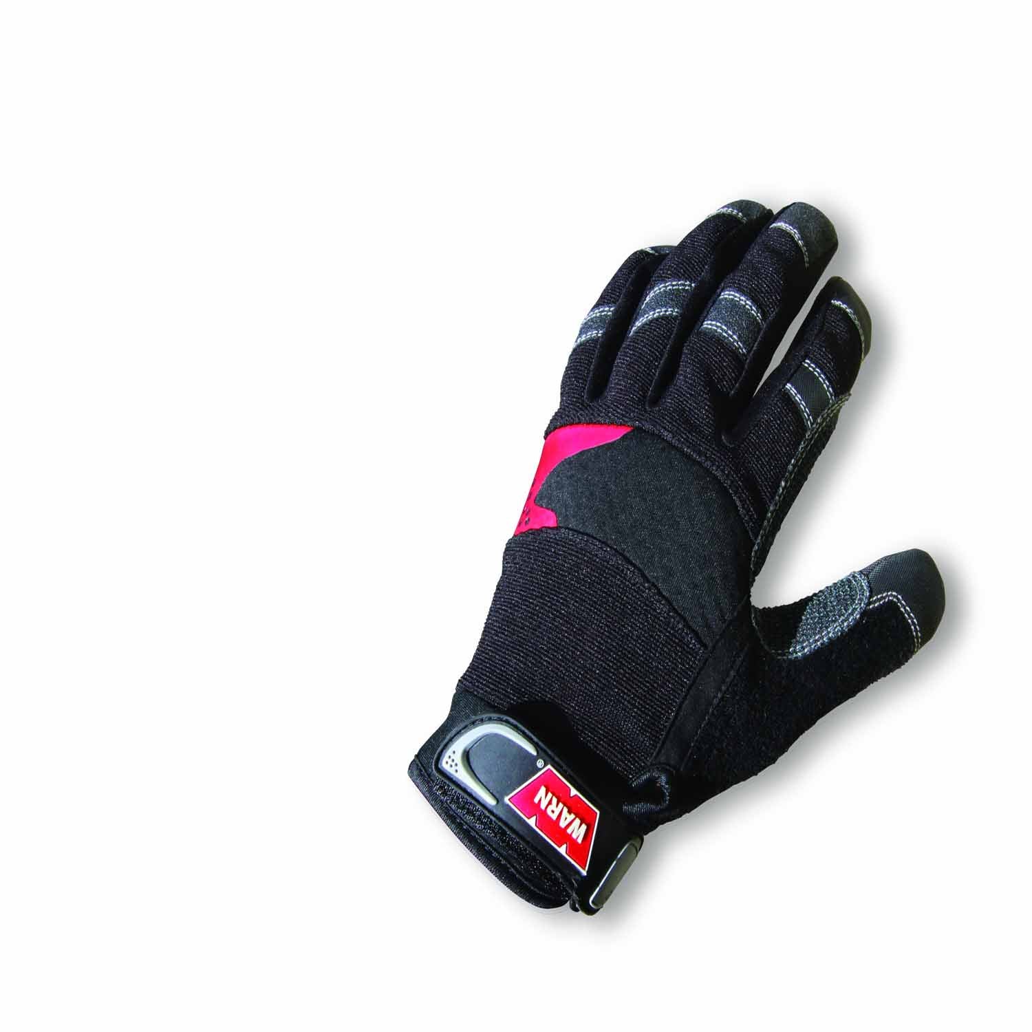 Synthetic Leather with Kevlar Reinforcement Shock Absorbing Palm Black Size XL - Hellfire Offroad