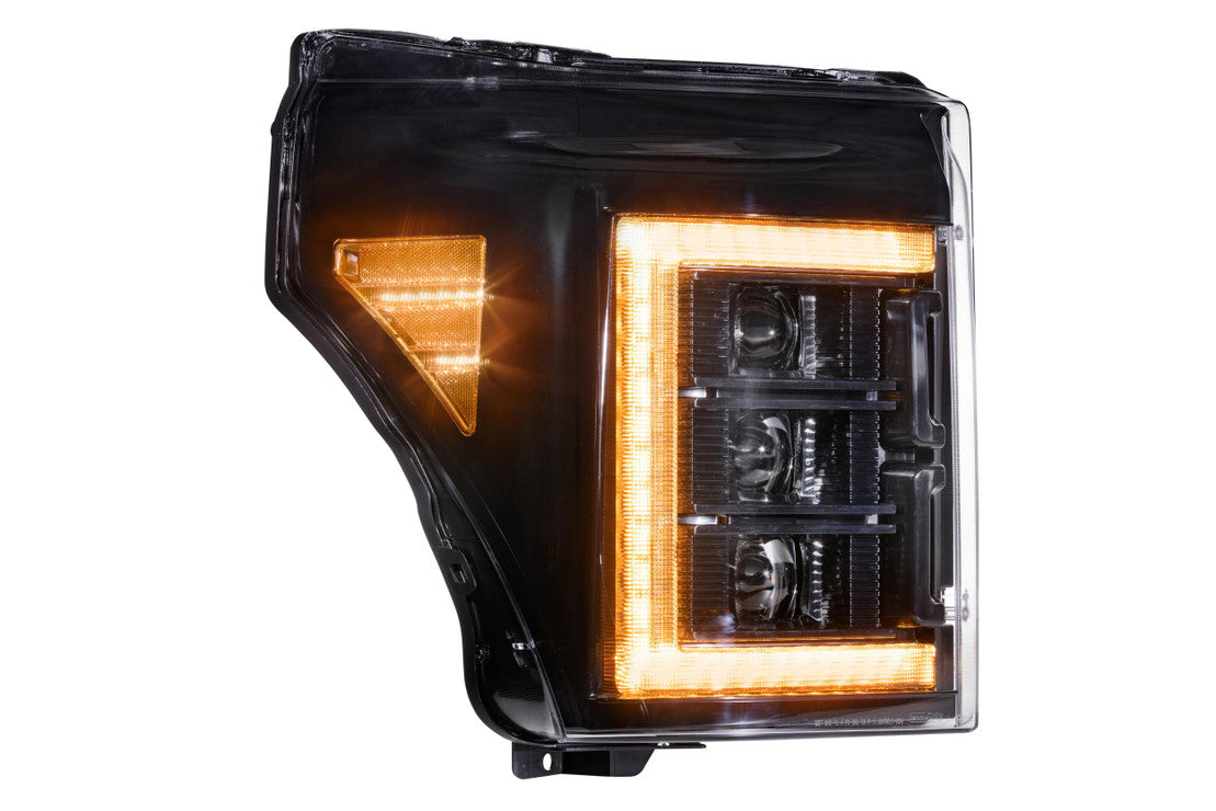 FORD SUPER DUTY (11-16): XB LED HEADLIGHTS ASM AMBER DRL