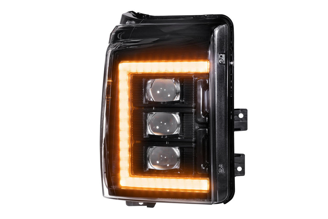 FORD SUPER DUTY (11-16): XB LED HEADLIGHTS ASM AMBER DRL