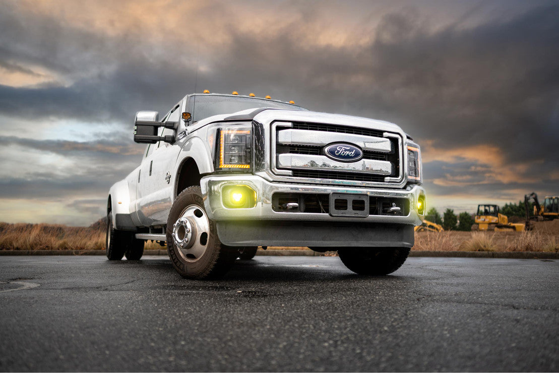 FORD SUPER DUTY (11-16): XB LED HEADLIGHTS ASM AMBER DRL