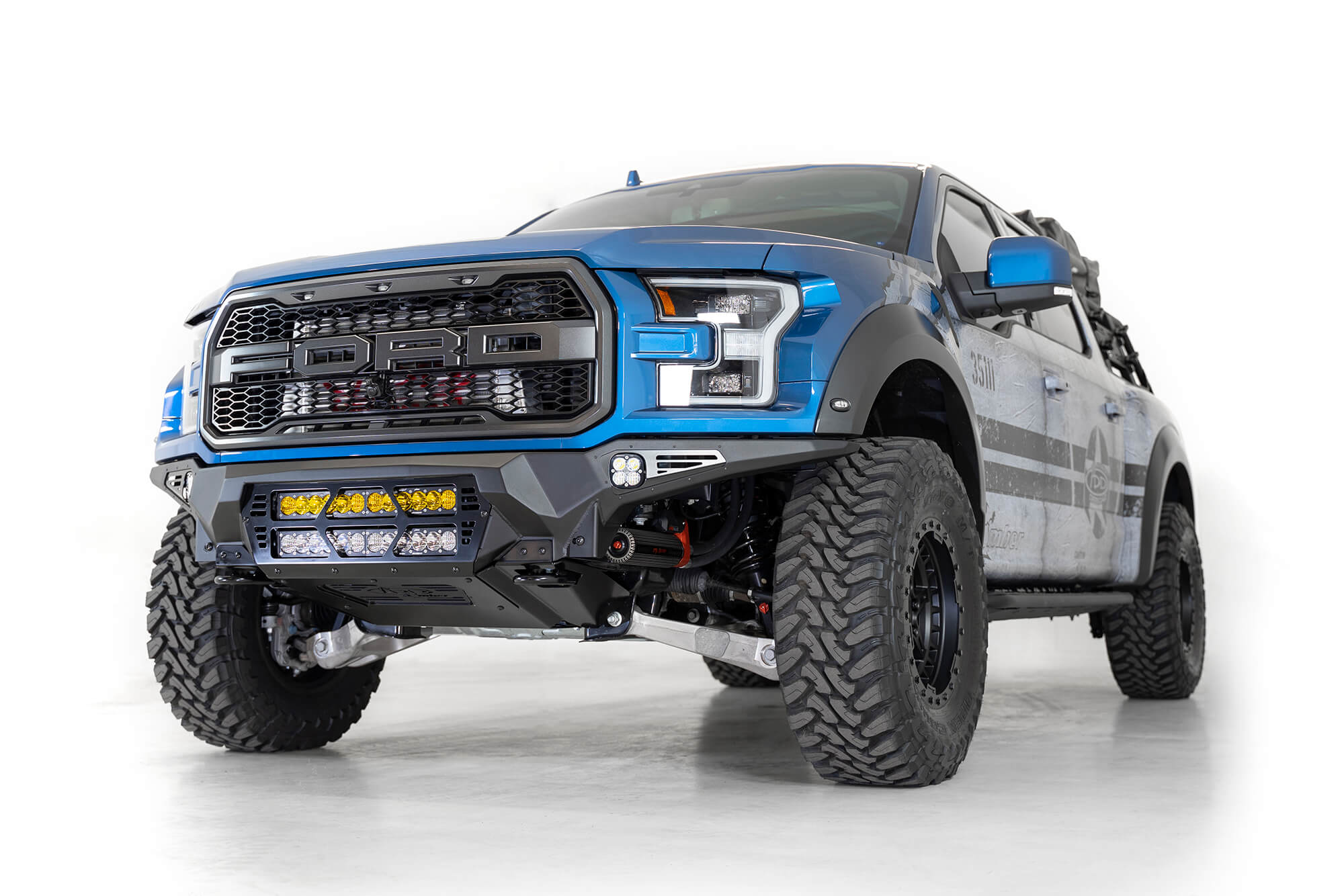 ADDICTIVE DESERT DESIGNS - 2017 - 2020 RAPTOR BOMBER FRONT BUMPER 20" LIGHTS