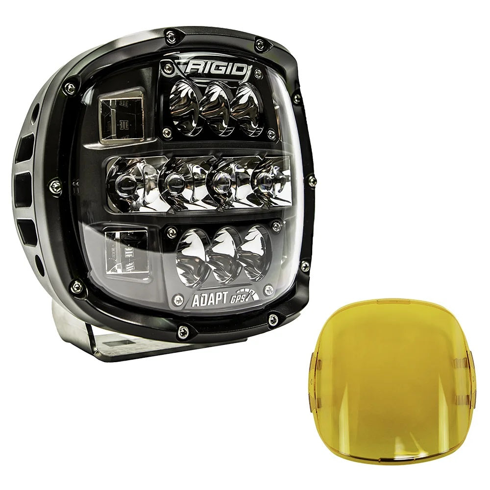 RIGID Adapt XP Extreme Powersports LED Light With 3 Lighting Zones And GPS Module Kit Includes Amber Covers and Mounting BracketsPair