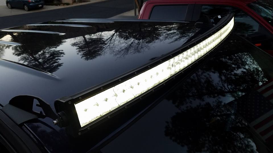 Auxbeam 42" Color Changing/RGB Combo Straight LED Light Bar 240w (5d Projector Lens) - Hellfire Offroad Lighting
