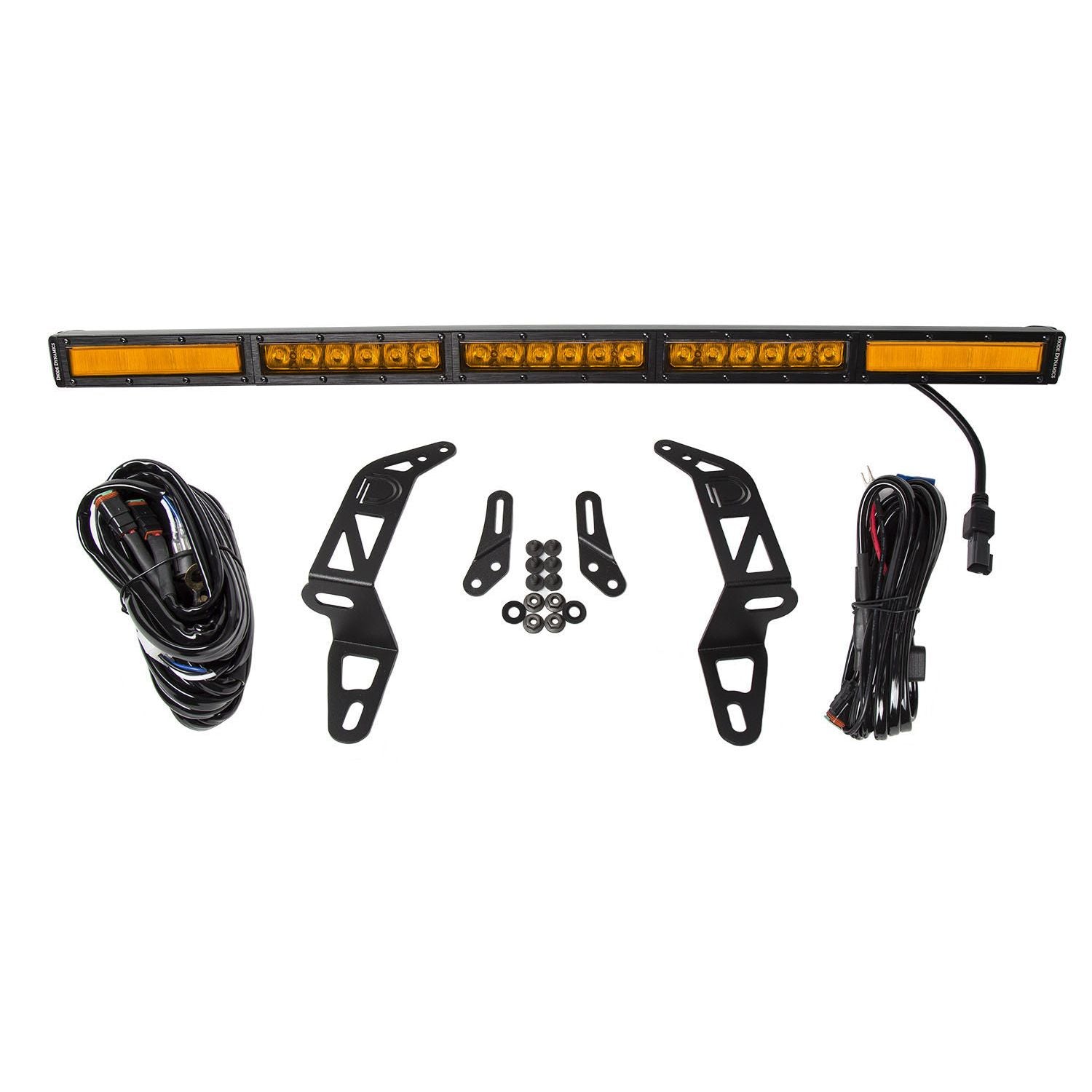 Diode Dynamics - DD6082 - Jeep 2018-2021 SS30 Bumper LED Kit Amber Combo Single