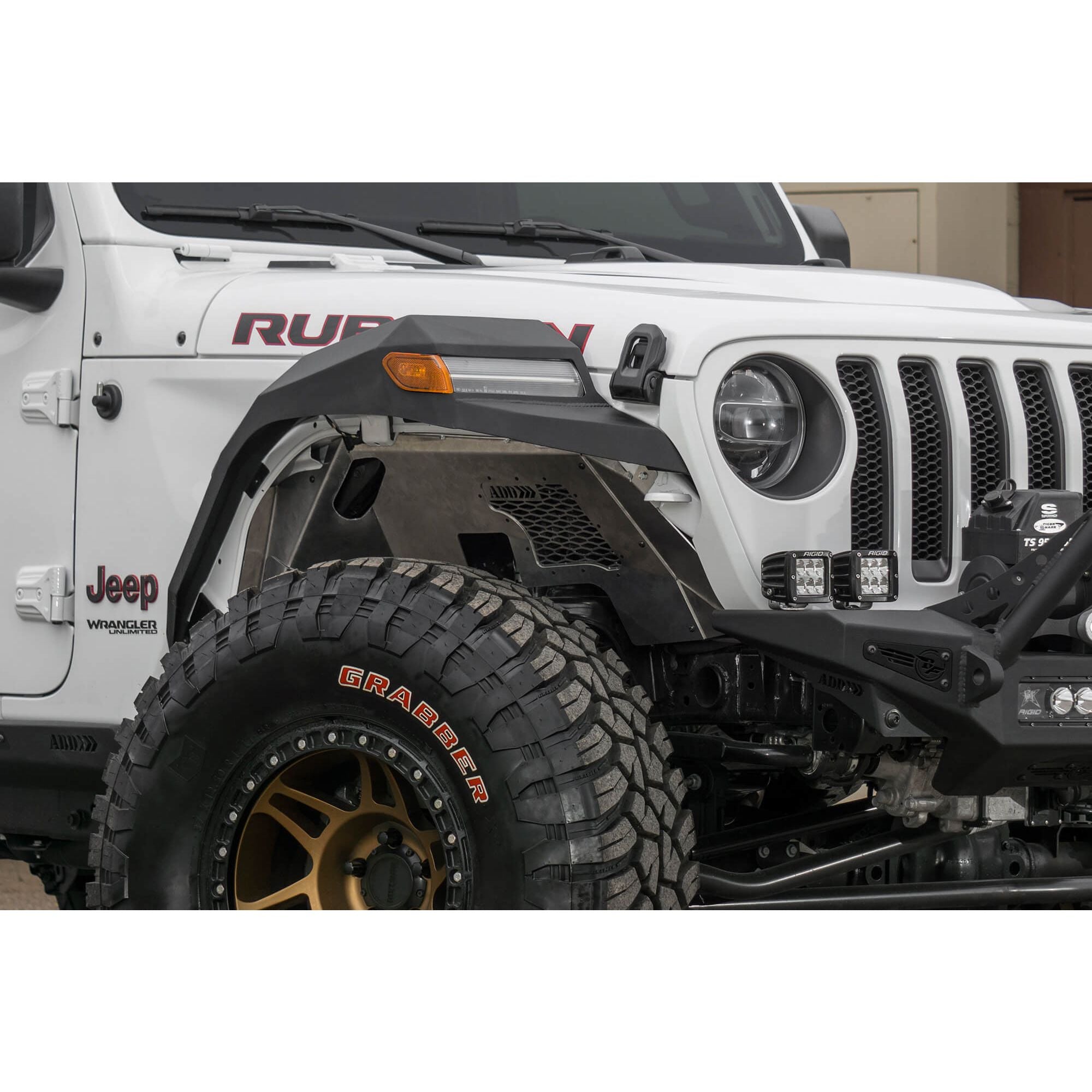 GGVF-D96164400NA-Rock Fighter Front Inner Fender Liners - Hellfire Offroad
